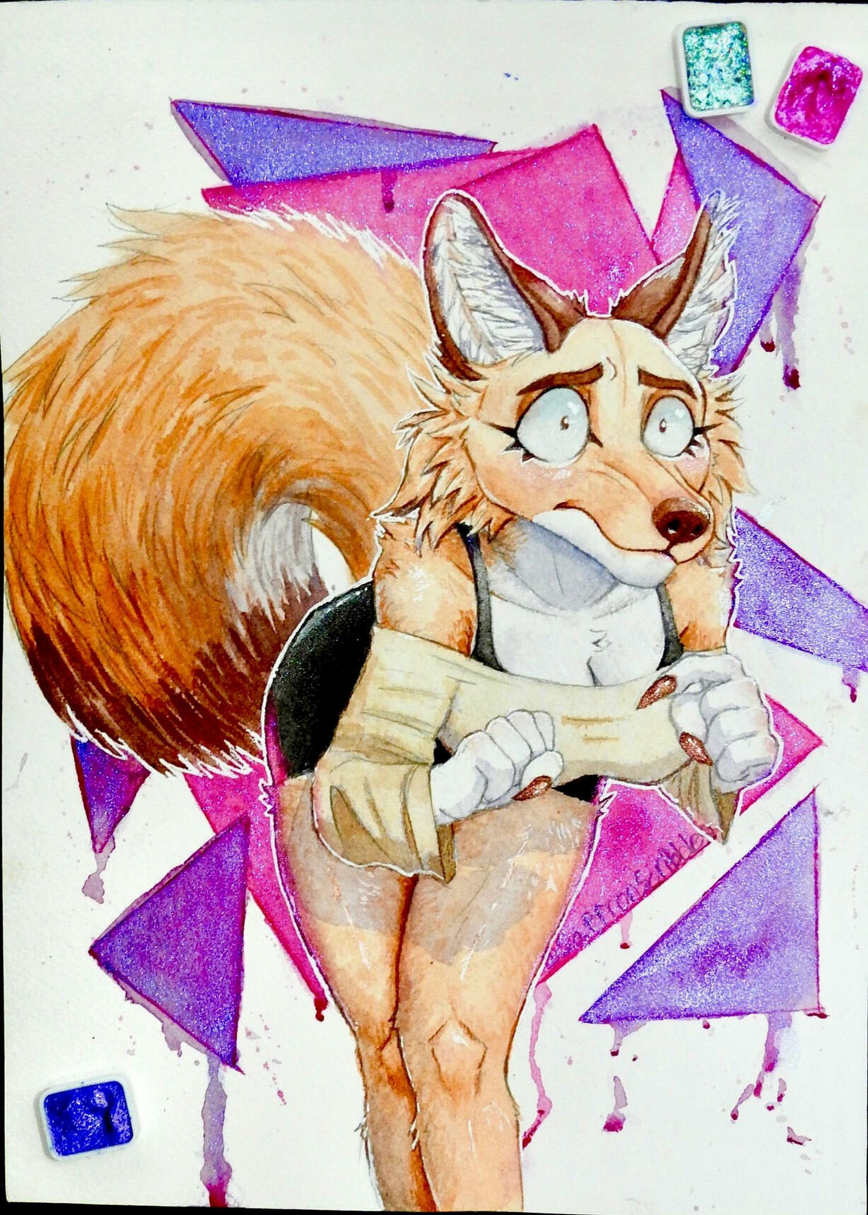 7"×10" abstract background