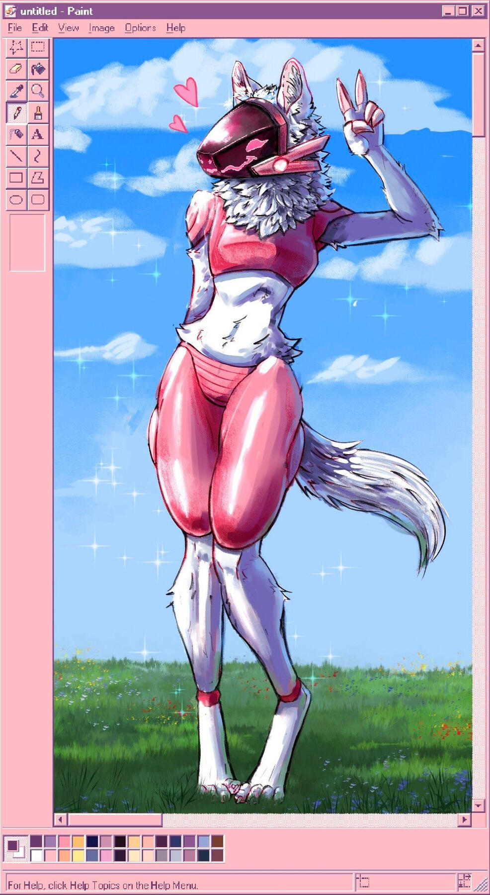 Loose lineart, painted, simple background, full-body: $35